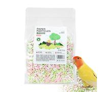 Bird Cage Bedding, Natural Parrot Hamster Bedding, Soft Wood Shavings, Odor Control Guinea Pig Litter, Paper Supplies for Birds, 5.91x9.84x2.36 Inches, 300g, Single