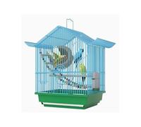 Bird Cage Bird Cage Ecological Special Household Large Luxury Villa Flight Cage Stand(Blue)