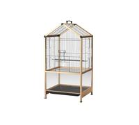 Bird Cage Bird Cage Metal Large Double Display Suitable for Parrots, Canaries, Lovebirds and Finches. Gold Color Pet Supplies