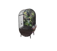 Bird Cage Bird Cage Parrot Cage Large Ecological Special Home Easy to Clean Viewing Luxury Villa Parrot Cage(Black)