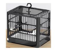 Bird Cage Bird Cage Parrot Home Large Bird Cage Breeding Special Portable Take-out Viewing Cage Parrot Cage(Black)