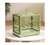 Bird Cage Bird Cage Parrot Home Large Bird Cage Breeding Special Portable Take-out Viewing Cage Pet House(Green)
