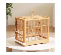 Bird Cage Bird Cage Parrot Home Large Breeding Special Portable Take-out Viewing Flight Cage Stand(Orange)