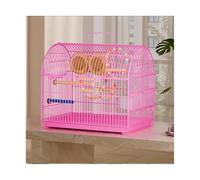Bird Cage Bird Cage Parrot Special Small Household Bird Cage Large Ecological Villa Parrot Cage(Pink)