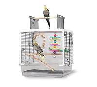 bird cage, bird cages 18.5 Inch Wrought Iron Bird Cage Portable Birdcages Simple Retro Carriers Creative Breeding Box