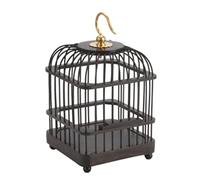 bird cage, Bird cages Bamboo Carriers Vintage Square Cage Household Round Birdcages Portable Flight(Square C)