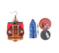 bird cage, bird cages Birdcages Handmade Bamboo Bird Cage Vintage Round Carriers Cages Travel Parrot Retro House(Deluxe version 11.8in)