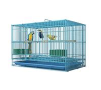 bird cage, Bird cages Birdcages Wire Cage Rectangle Carriers Large Flight Parakeet Pet Products(Blue large)