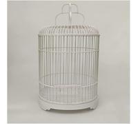 Bird cage, bird cages Hanging Birdcages Small Abs Round Bird House Simple Vintage Bird Cage Portable Bird House Carrier(White)