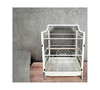 Bird Cage, Bird Cages Outdoor Birdcages Metal Large Cage Portable Square Hanging House Carrier Great,White