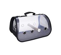 Bird cage, Bird cages Portable Birdcages Clear Small Pet Bird Carrier Breathable Travel Bird Cage Lightweight Bird House Carrier(Black B)