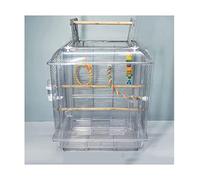 bird cage, bird cages Small Birdcages Clear Luxury Bird Carriers Creative House Square Carrier Simple Portable Cage(Style 2)