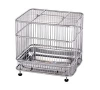 Bird cage, bird cages Wrought Iron Birdcages Portable Metal Bird Cage Simple Retro Bird Carriers High Capacity Bird House Carrier(Silver Medium)