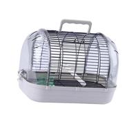Bird Cage Bird Carrier Portable Lightweight Parakeet Cage Parrot Take Out Cage for Small Birds Parrot Budgies Canary, Large Gray