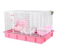 Bird Cage Bird House Metal Bird Cage Animal Cage For Small Animals Such As Parrots Hamsters For Temporary Housing Or Traveling Bird Carrier Bird Cages(Pink)