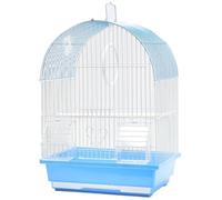 Bird Cage Bird House Metal Bird Cage For Small Size Birds Flight Cockatiel Lovebird Finches Canary Parakeet Aviary Budgie Bird Carrier Bird Cages(Blue)