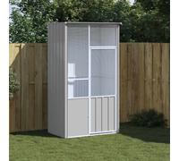 Bird Cage Bird House Parrot Bird Aviary Parrot Cage Galvanised Steel vidaXL