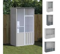 Bird Cage Bird House Parrot Bird Aviary Parrot Cage Galvanised Steel vidaXL