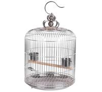 Bird Cage Bird House Vintage Bird Cage Hanging Bird Cage With Feeder, Stainless Steel Round Birdcages House Bird Carrier For Birds Bird Carrier Bird Cages(45cm)