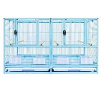 Bird Cage Bird House Wrought Iron Bird Flight Cages With Bottom Tray Bird Cage Parrot Cage For Parakeet Lovebirds Bird Carrier Bird Cages(Blue)