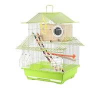 Bird Cage/Birdcages Parrot Bird Cage Large Villa Small Bird Cage Metal Roof Ornamental Cage Birdcage Parrotlets Aviary,Medium