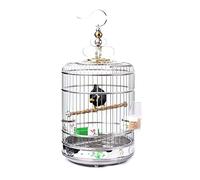 Bird Cage Birdcages Portable Birdcage Stainless Steel Bird Cage Traveling Bird Flight Cage With Rolling Stand Bird House Carrier Novel Design,L