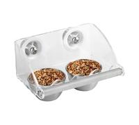 Bird Cage Bowls, Convenient To Install, 15.3x10.2x9.5cm, Parrot Feeder, Parrot Feeder Drinker, Built To Last, For Parakeets Macaws Canaries Parrots Finches Small Animals