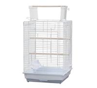 Bird Cage, Budgie Cage, Bird Cage Iron Oversized Breeding Birds Cage Balcony Living Room Large Bird House Pet Supplies(15.8"L x 15.8"W x 23.2"H)