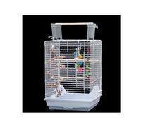 Bird Cage, Budgie Cage, Bird Cage Iron Oversized Breeding Birds Cage Balcony Living Room Large Bird House Pet Supplies(40 * 40 * 59 cm)