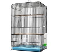 Bird Cage, Budgie Cage, Bird Cage Outdoor Portable Hanging Parrot Bird Cages For Cockatiels Parakeets Conures Pigeons Flight Perches(Dark Green)
