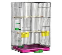 Bird Cage, Budgie Cage Birdcage With Easy To Cleaning Bottom Tray Stable Flight Bird Cage For Small And Medium-Sized Bird Portable