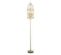 Bird Cage, Budgie Cage Gold Birdcage Standing Lamps Modern Readings Lamp With Foot Switch Home Decor