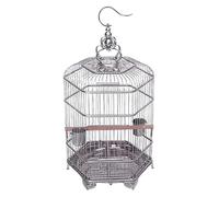 Bird Cage, Budgie Cage Lightweight Portable Travel Birdcage Stainless Steel Flight Bird Cage For Small Pets Birds Portable