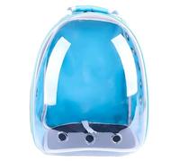 Bird Cage, Budgie Cage Lightweight Travel Bag For Small Medium Birds Multifunctional Transparent Birds Backpack Portable(Blue-)