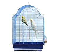 Bird Cage, Budgie Cage Metal Birdcage With Feeding Bowl ＆ Wooden Pole Flight Bird Cage With Easy To Clean Drawer-Type Chassis Portable