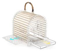 Bird Cage, Budgie Cage Portable Travel Birdcage For Parrots Going Out To Watch Flight Bird Cage With Handle Portable