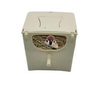Bird Cage Cage Box with Perch for Bird Mating Birdwatching Supplies Backyard Breeding Box for Parrots Grey