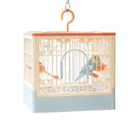 Bird Cage - Carrier with Perch - Large Parakeet Cage with Stand and Detachable Tray - for Small Medium Canary Parakeet Macaw Feeding Foraging Climbing Resting Flying Indoor Branches