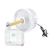 Bird Cage Cooling Fan | 2 Speeds Quiet Indirect Air Flow - Cat Cage Cooling Fan | for Cats Parrots Parakeets Cockatiels Conures Lorikeets Lovebirds