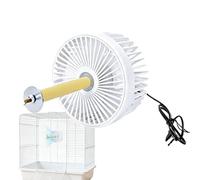 Bird Cage Cooling Fan - 2 Speeds Quiet Indirect Air Flow | Parrot Cage Cooling Fan for Parrots Cats Canaries Parakeets