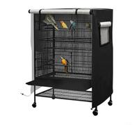Bird Cage Cover Blackout Oxford Cloth Breathable Lightweight Waterproof Dustproof Protection for Small Animal Cages Indoor Outdoor Use(XL)