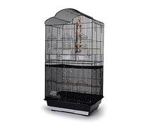 Bird Cage Cover Universal Good Night Birdcage Cover Seed Catcher Birdcage Nylon Mesh Net Cover Skirt Guard for Length 35-46cm Bird Cage(Not Include Birdcage) (Black)