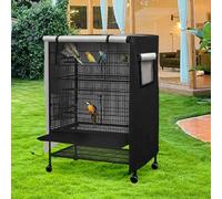 Bird Cage Cover with Breathable and Waterproof 420D Oxford Cloth, Provides Light Blocking for a Calm Environment for Small Animals (L)