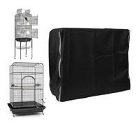 Bird Cage Covers, Opaque, Washable, Square, Large Bird Cage Cover with Zip, for Balcony, Living Room, Indoor, Home, Play, Sleep, Transport, Daily