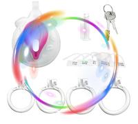 Bird Cage Design, One Key, A Set Of Four White Pink Protective Cages With Replaceable Rings, Made Of Hard Resin Material, Easy To Carry