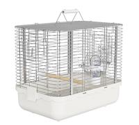 Bird Cage, Double Door Design, Stainless Steel Wire, Gift Box, Kettle, Standing Stick, for Bedroom Living Room Balcony