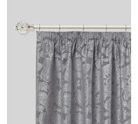 Bird Cage - Extendable Curtain Pole with Rings and Pair of End Finials in Brushed Silver - 1.2 - 2.1m - Emma Barclay | TJ Hughes