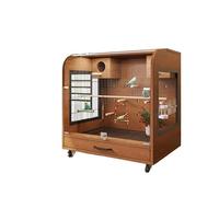 Bird cage Extra Large Wooden Bird Cage Parrot Cage Open Easy Clean Breathable Home Bird Cage Outdoor bird cage