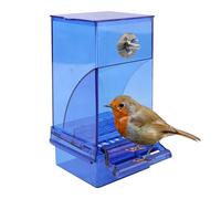 Bird Cage Feeder, Automatic No Spill Transparent Bird Feeder, No Mess Bird Feeder, Hanging Acrylic Seed Food Container, Splash Proof Bird Cage Accessories, For Squirrel Finch, Budgies Canary