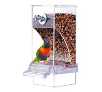 Bird Cage Feeder Automatic No Spill Viewing Range Feeder - No Bird Feeder Bird Cage Feeder, Viewing Range Bird Cage - Accessories for Parakeets Cockatiel